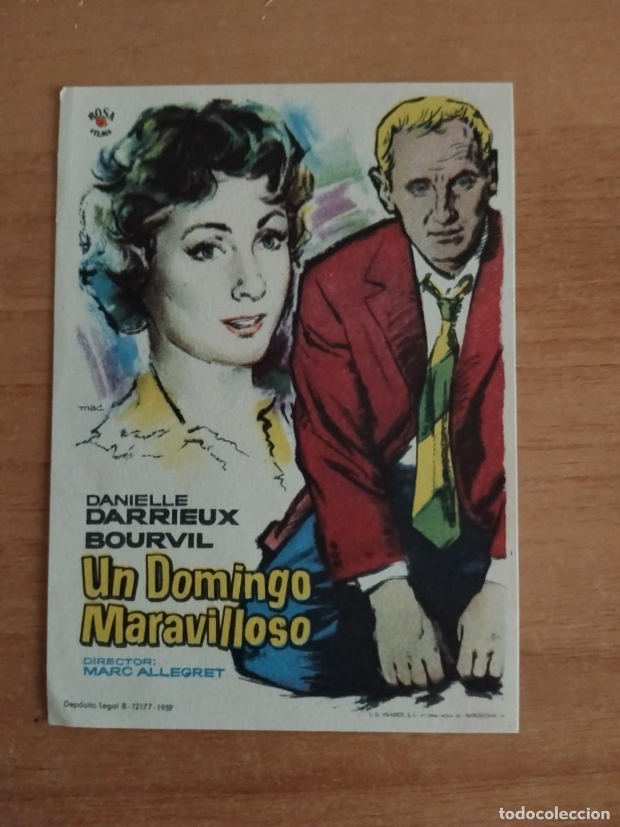 Cine: ROSA-PROGRAMA DE LA PELICULA---UN DOMINGO MARAVILLOSO