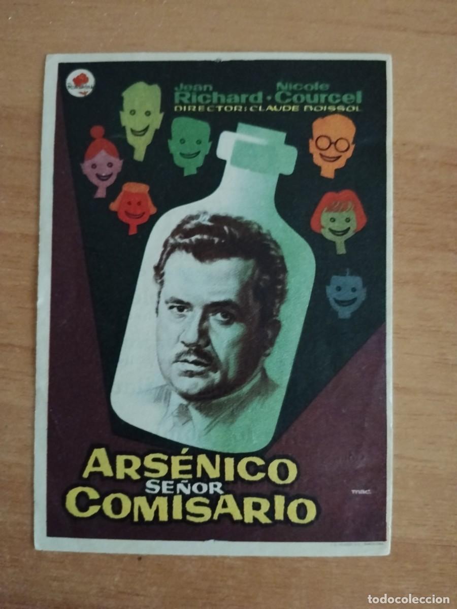 Cine: ROSA-PROGRAMA DE LA PELICULA---ARSENICO SE&Ntilde;OR COMISARIO CT