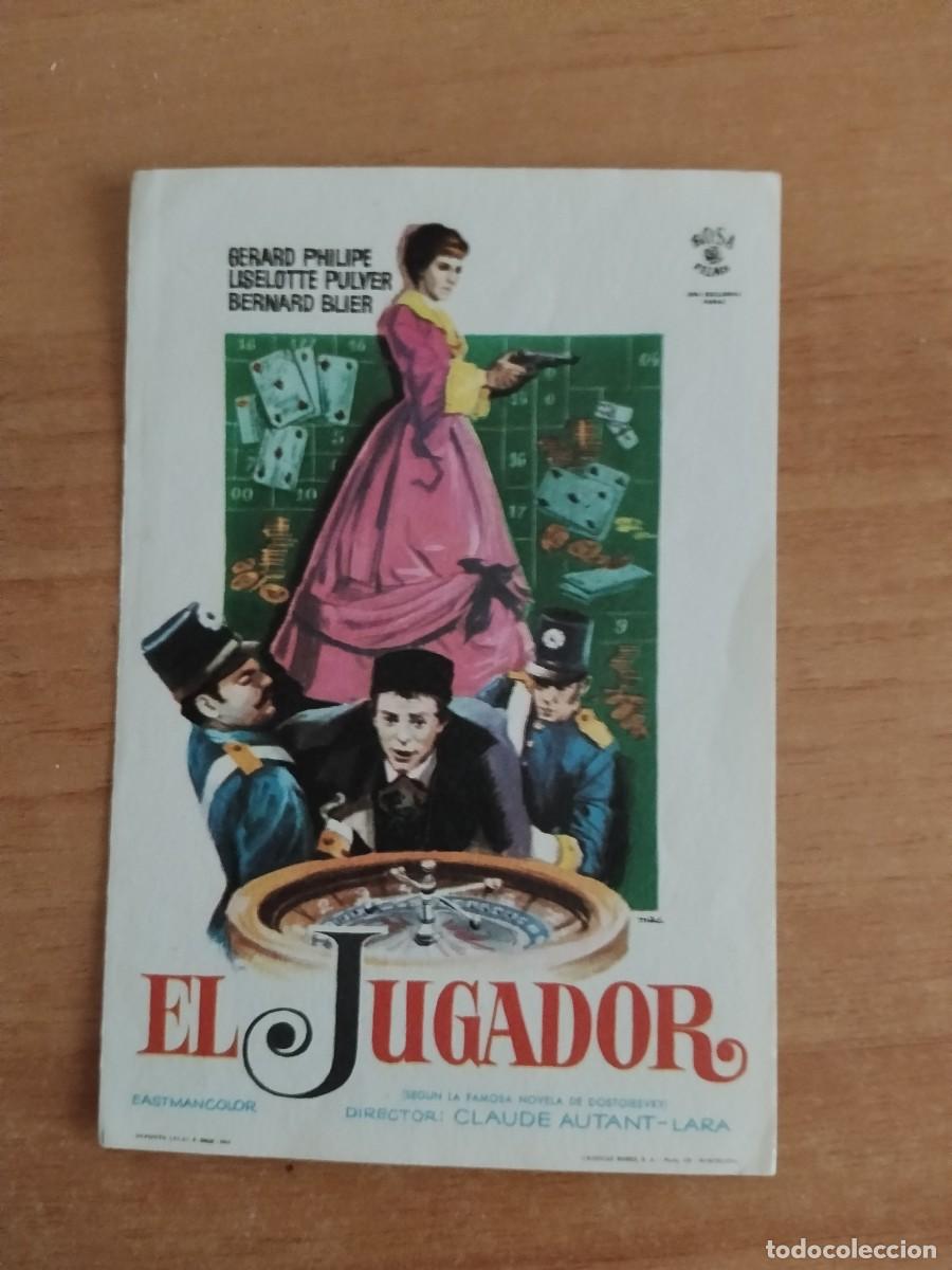 Cine: ROSA-PROGRAMA DE LA PELICULA---EL JUGADOR