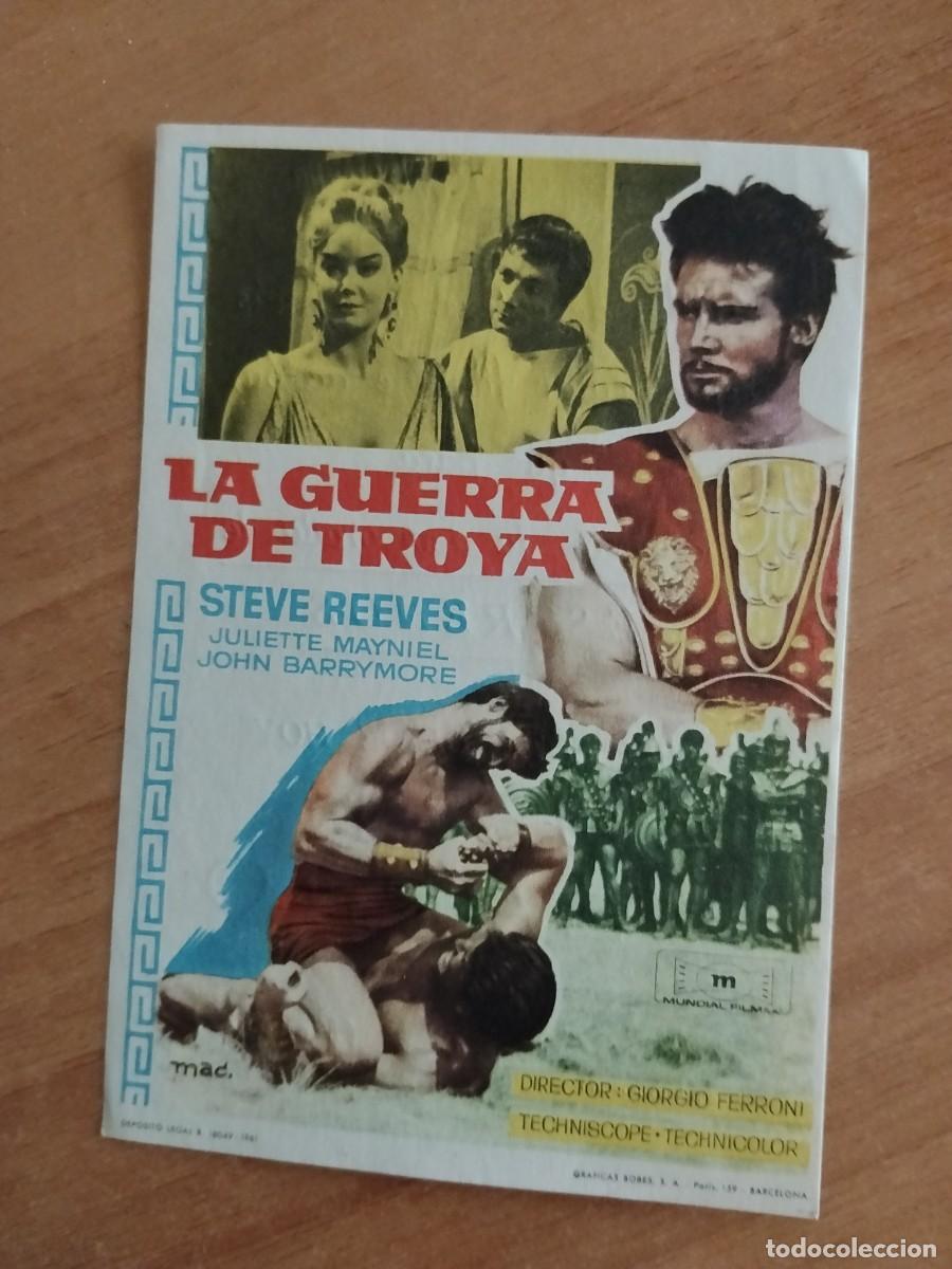 Cine: ROSA-PROGRAMA DE LA PELICULA--- LA GUERRA DE TROYA CT