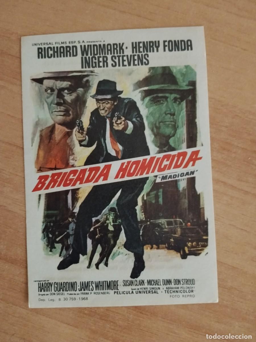 Cine: ROSA-PROGRAMA DE LA PELICULA---BRIGADA HOMICIDA CT