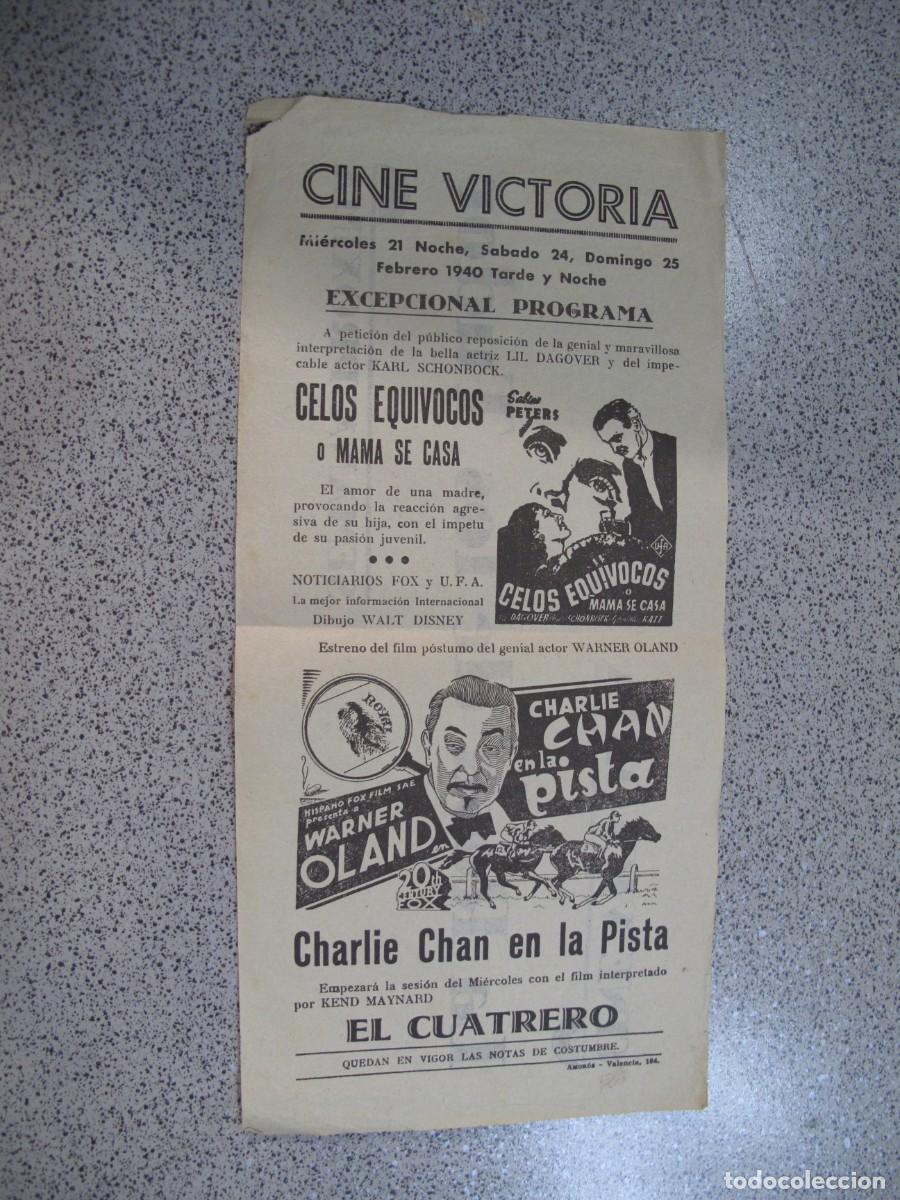 Cine: PROGRAMA DE MANO ORIGINAL EL DE LA FOTO