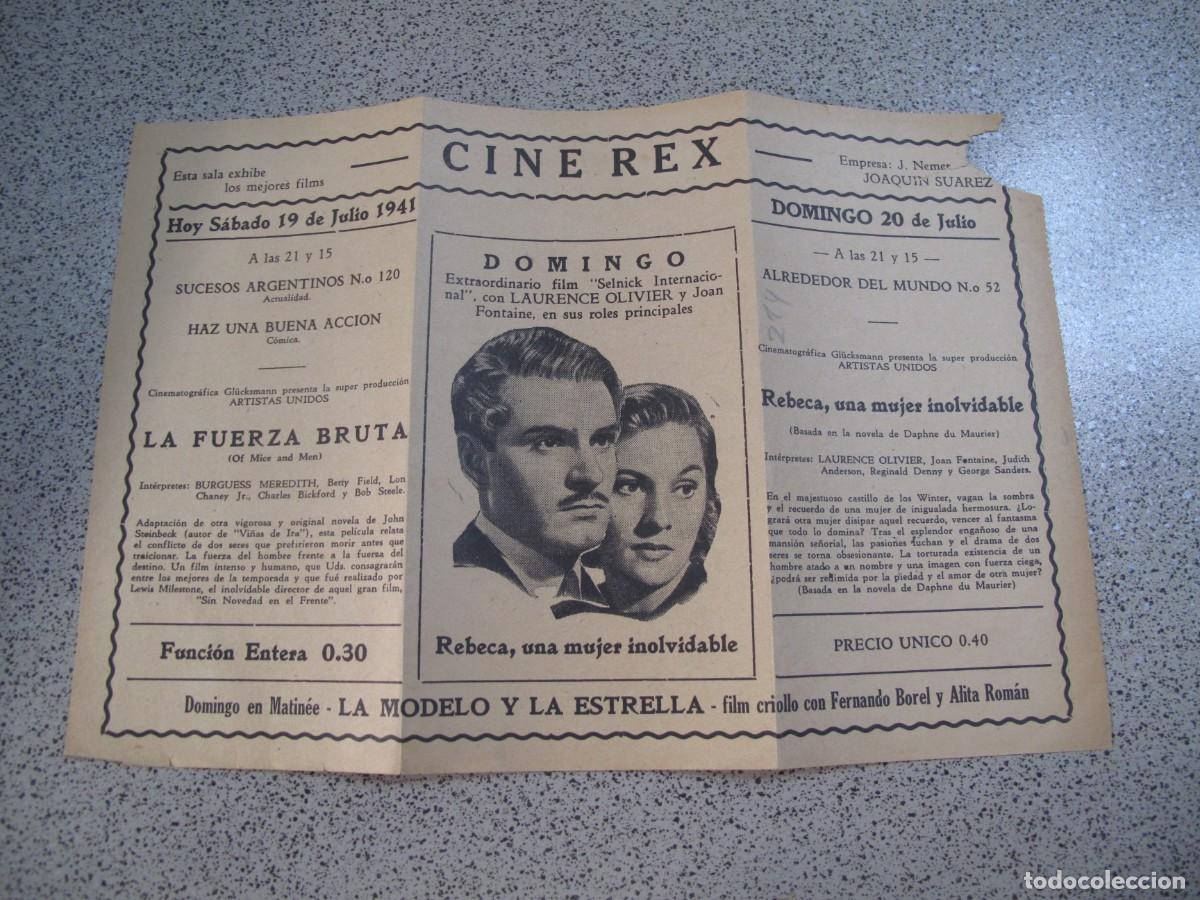 Folhetos de m&atilde;o de filmes antigos de cinema: PROGRAMA DE MANO ORIGINAL EL DE LA FOTO