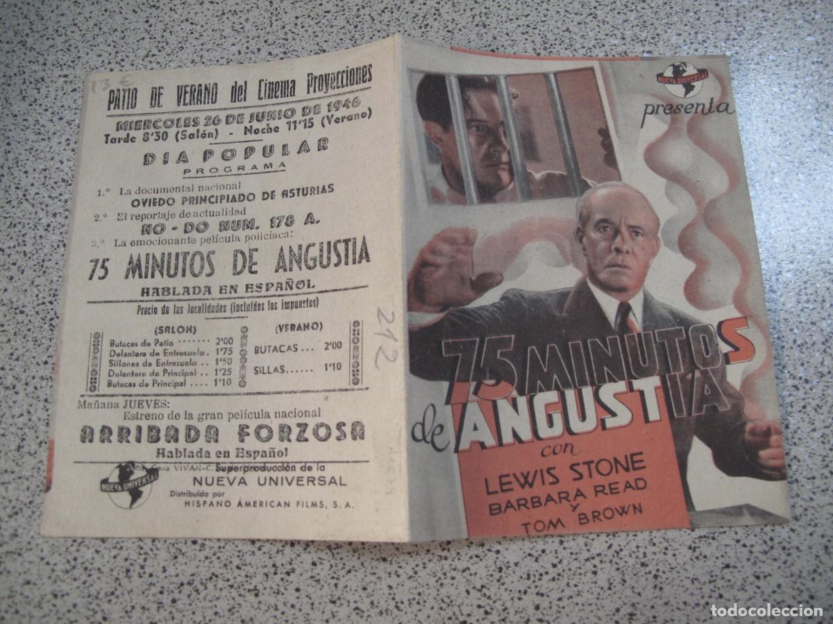 Folhetos de m&atilde;o de filmes antigos de cinema: PROGRAMA DE MANO ORIGINAL EL DE LA FOTO