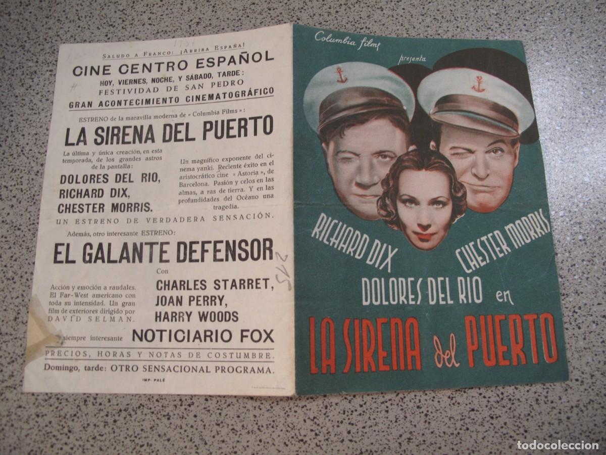 Folhetos de m&atilde;o de filmes antigos de cinema: PROGRAMA DE MANO ORIGINAL EL DE LA FOTO