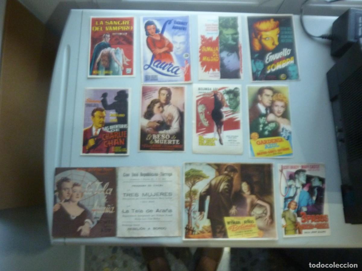 Cine: 63 Folletos de TERROR, SUSPENSE, CIENCIA FICCION, ETC. con publicidad. MIRAR FOTOS
