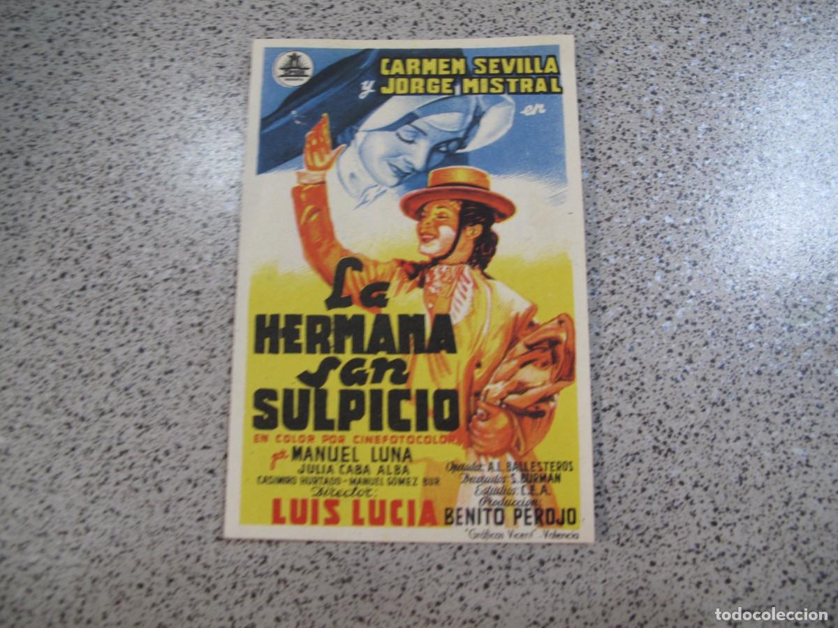 Folhetos de m&atilde;o de filmes antigos de cinema: PROGRAMA DE MANO ORIGINAL EL DE LA FOTO