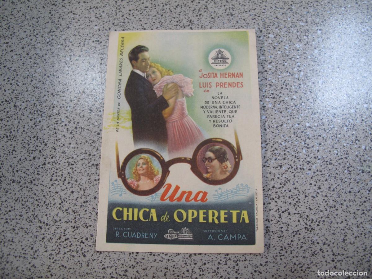 Folhetos de m&atilde;o de filmes antigos de cinema: PROGRAMA DE MANO ORIGINAL EL DE LA FOTO