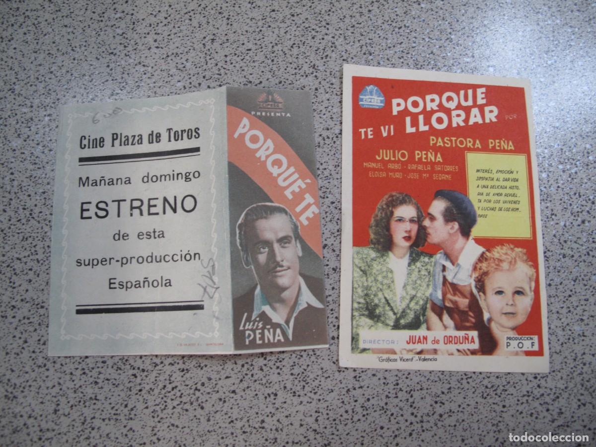 Folhetos de m&atilde;o de filmes antigos de cinema: PROGRAMA DE MANO ORIGINAL EL DE LA FOTO
