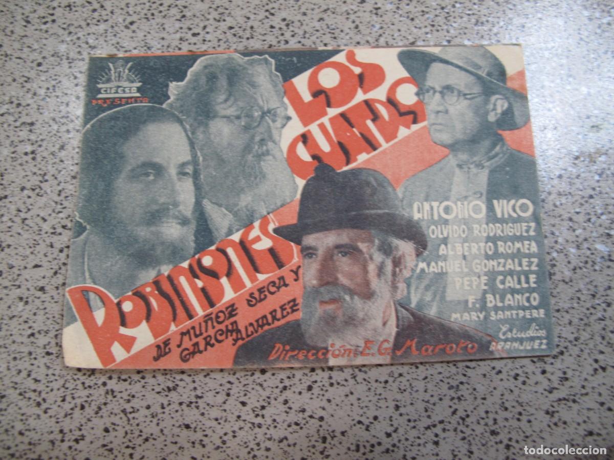 Folhetos de m&atilde;o de filmes antigos de cinema: PROGRAMA DE MANO ORIGINAL EL DE LA FOTO