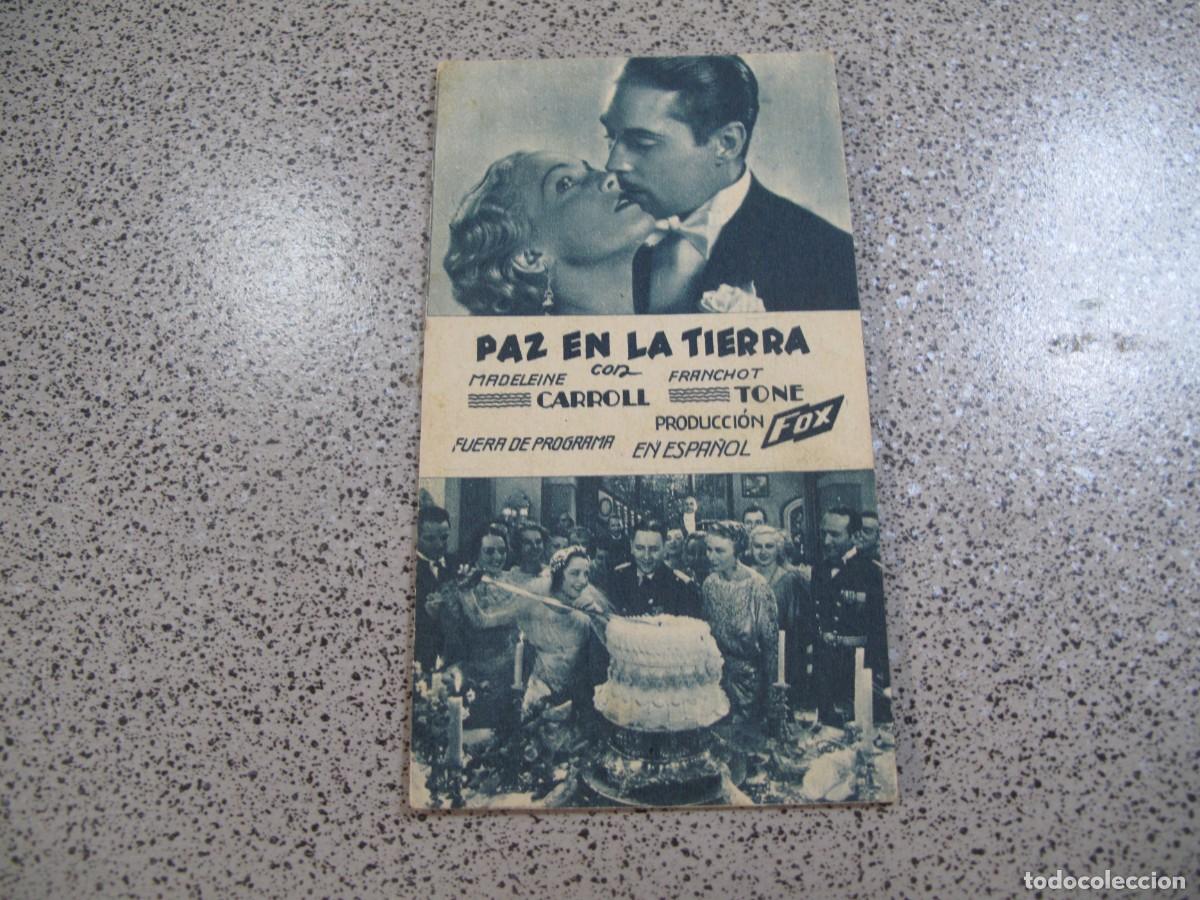 Folhetos de m&atilde;o de filmes antigos de cinema: PROGRAMA DE MANO ORIGINAL EL DE LA FOTO