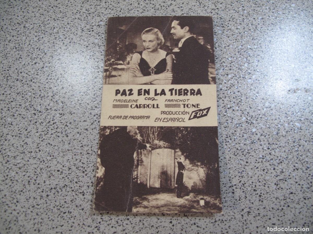 Folhetos de m&atilde;o de filmes antigos de cinema: PROGRAMA DE MANO ORIGINAL EL DE LA FOTO