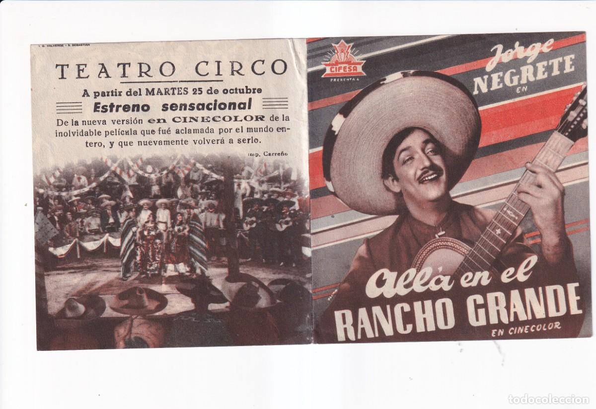 Cine: ALLA EN EL RANCHO GRANDE : JORGE NEGRETE