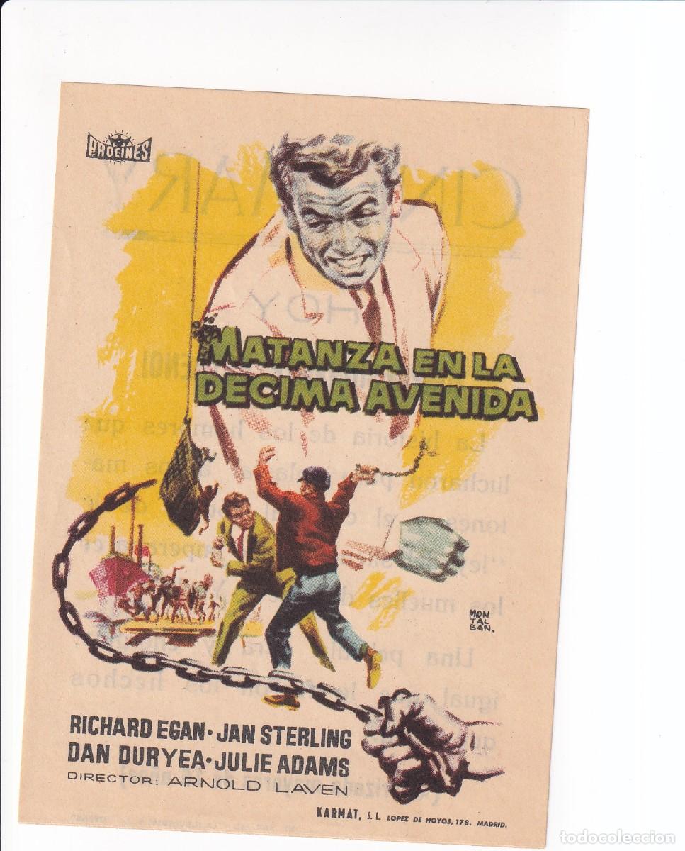 Cine: MATANZA EN LA DECIMA AVENIDA : RICHARD EGAN