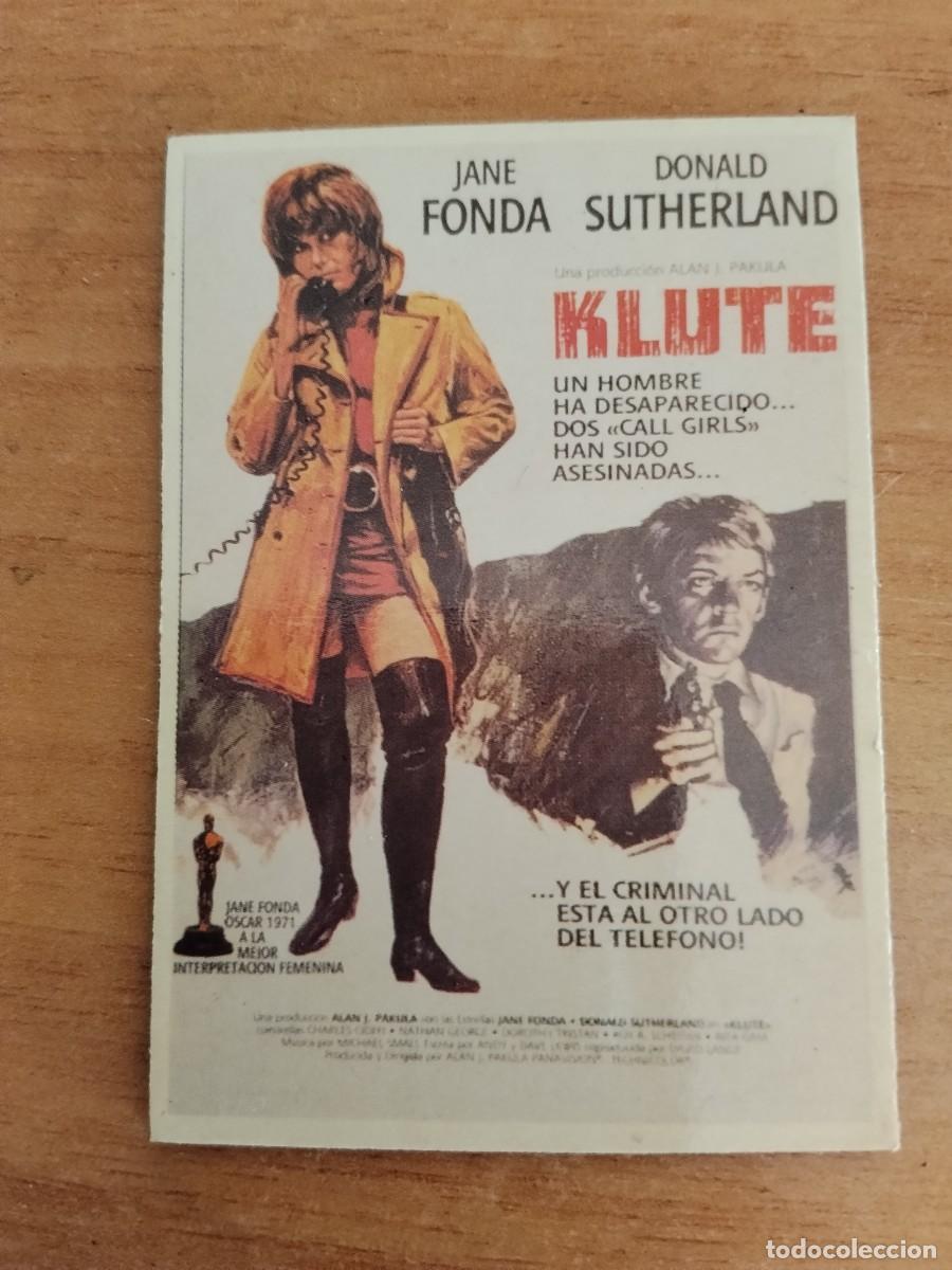 Cine: TURQUESA-PROGRAMA DE LA PELICULA---KLUTE (es un iman)