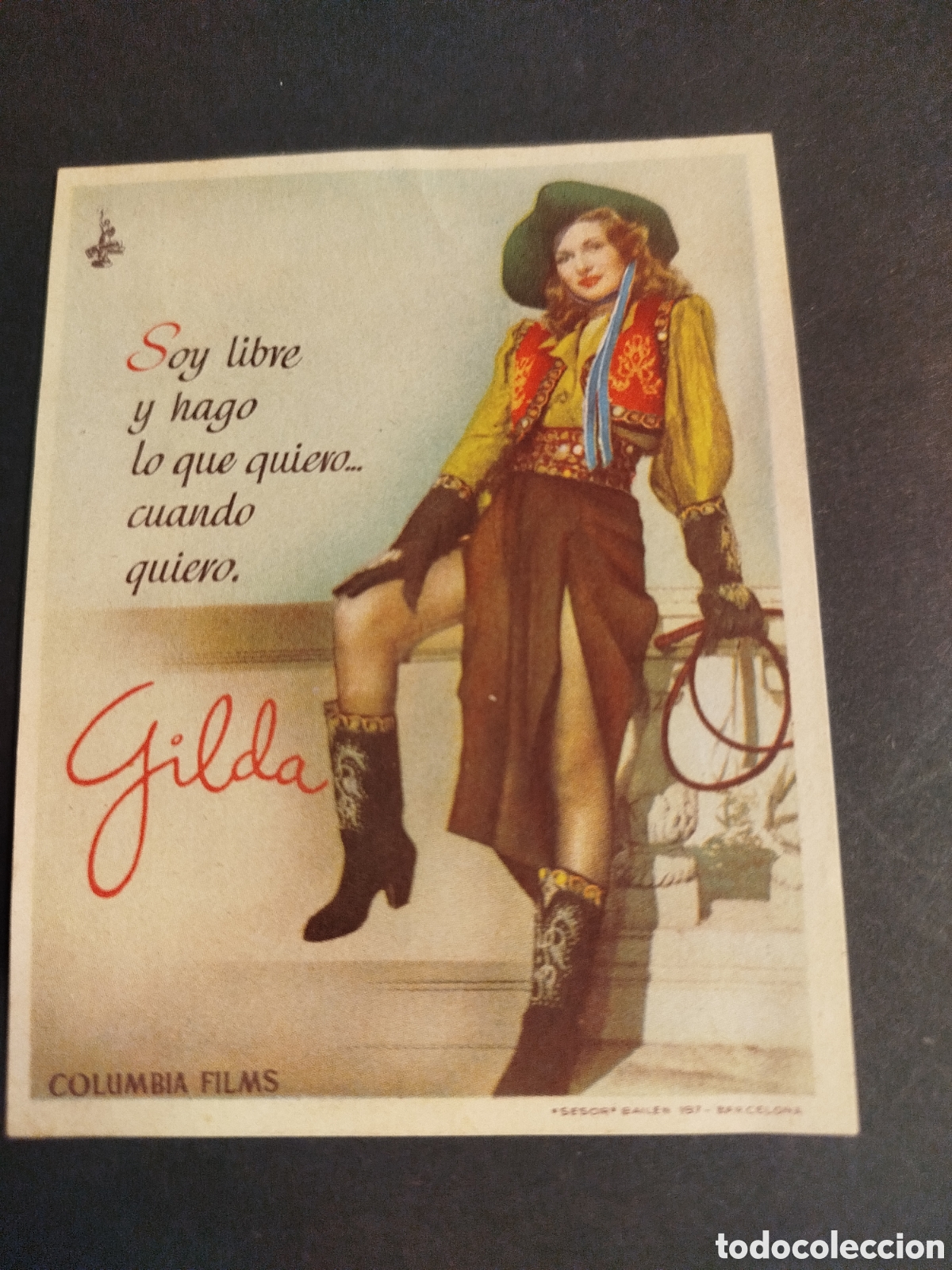 Cine: GILDA PROGRAMA PEQUE&Ntilde;O S/PUBLICIDAD