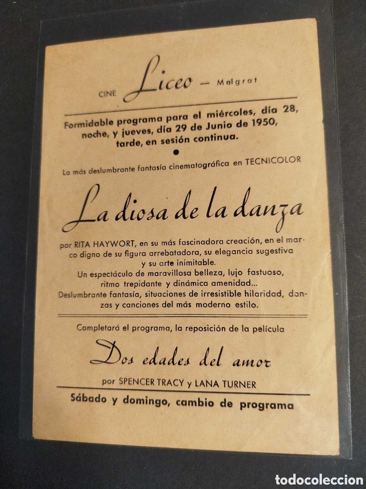 Cine: LA DIOSA DE LA DANZA C/PUBLICIDAD - Foto 2