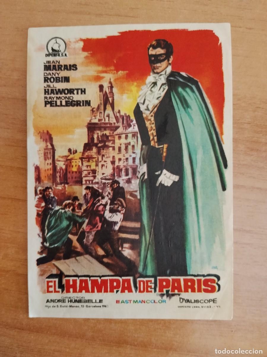 Cine: TURQUESA-PROGRAMA DE LA PELICULA---EL HAMPA DE PARIS CT