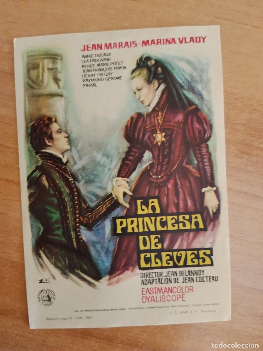 Cine: TURQUESA-PROGRAMA DE LA PELICULA---LA PRINCESA DE CLEVES