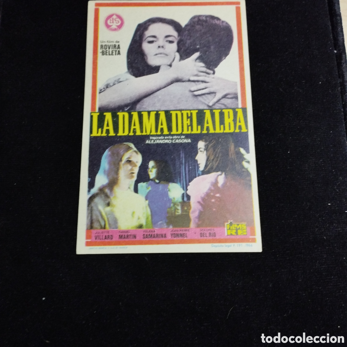 Cine: Programa de cine sencillo. La Dama del Alba. Juliette Villard. Daniel Mart&iacute;n. Sp