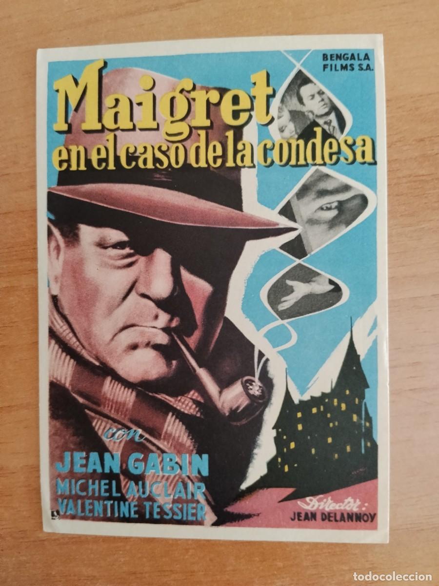 Cine: TURQUESA-PROGRAMA DE LA PELICULA---MAIGRET EN EL CASO DE LA CONDESA CT