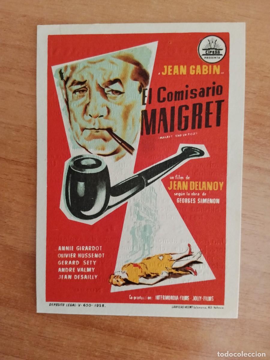 Cine: TURQUESA-PROGRAMA DE LA PELICULA---EL COMISARIO MAIGRET CT