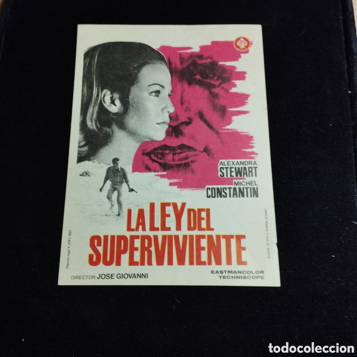 Cine: Programa de cine sencillo. La ley del superviviente. Alexandra Stewart. Michel Constantin. Sp