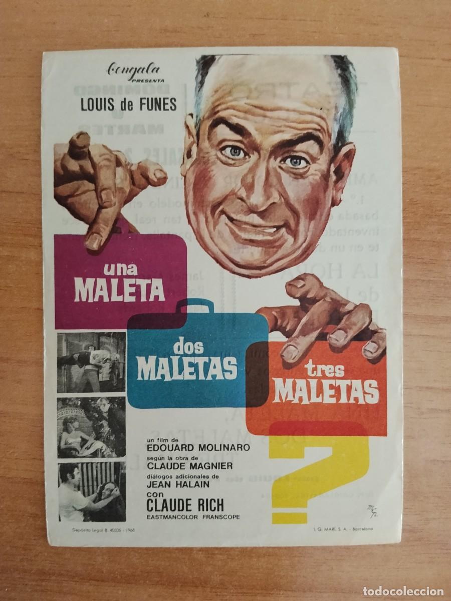 Cine: TURQUESA-PROGRAMA DE LA PELICULA---UNA MALETA DOS MALETAS TRES MALETAS CT