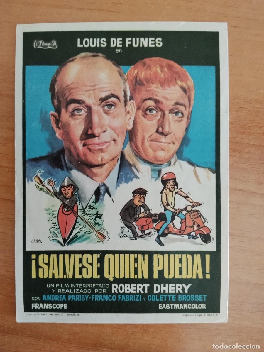 Cine: TURQUESA-PROGRAMA DE LA PELICULA---SALVESE QUIEN PUEDA
