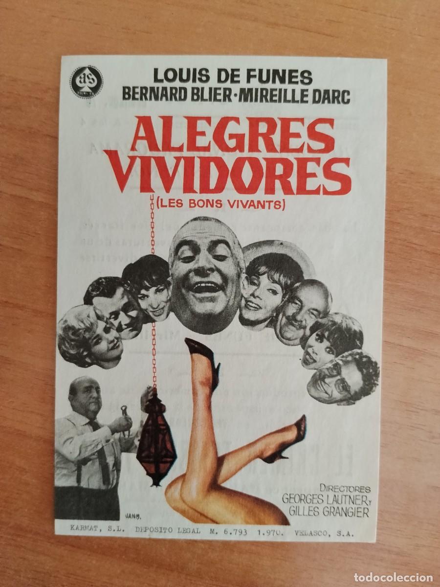 Cine: TURQUESA-PROGRAMA DE LA PELICULA---ALEGRES VIVIDORES CT