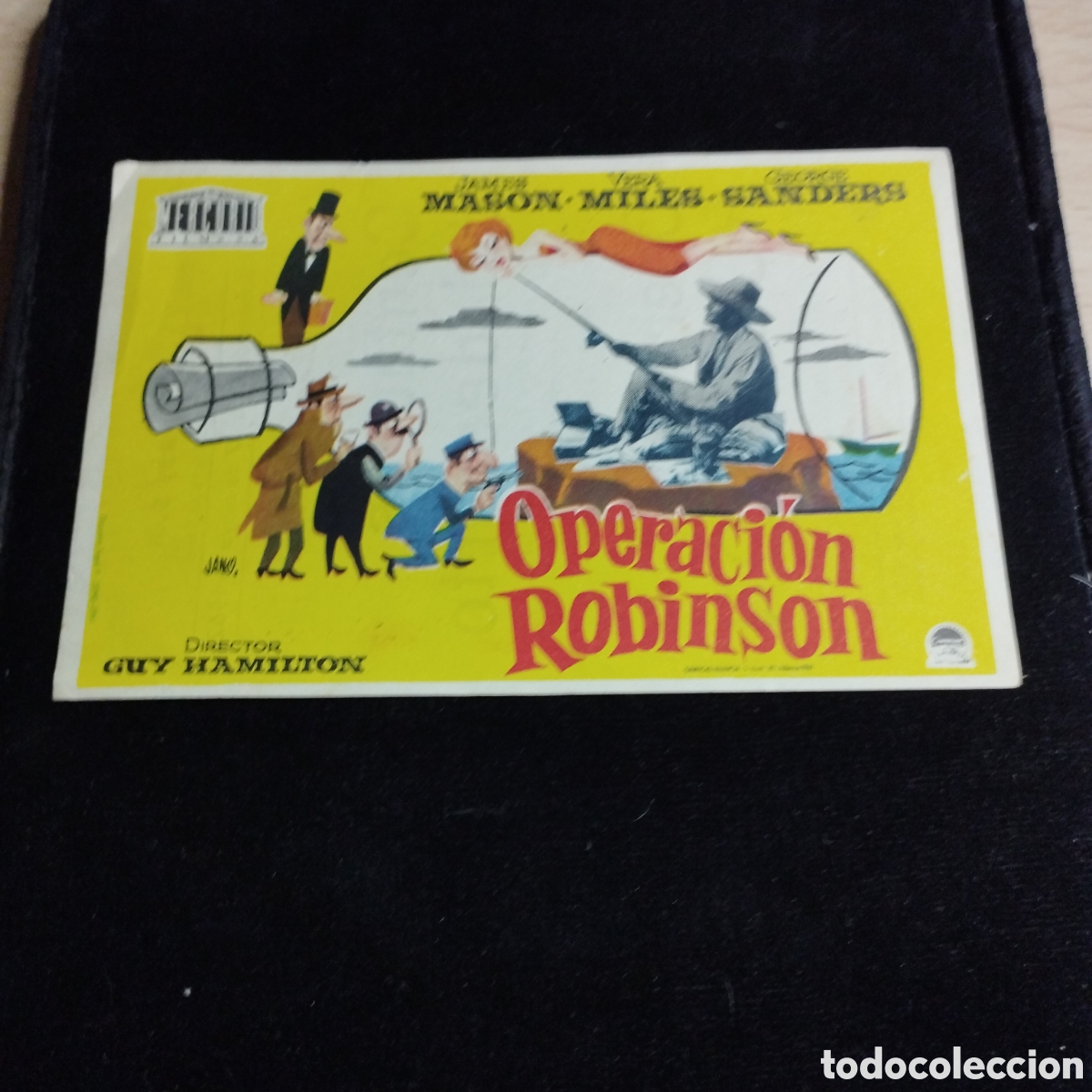 Cine: Programa de cine sencillo. Operaci&oacute;n Robinson. James Mason. Vera Miles. 1962 . Las Arenas.