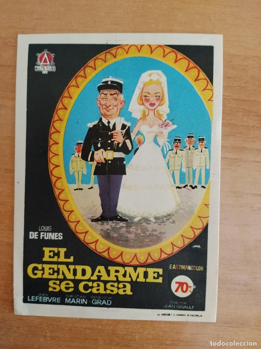 Cine: TURQUESA-PROGRAMA DE LA PELICULA---EL GENDARME SE CASA