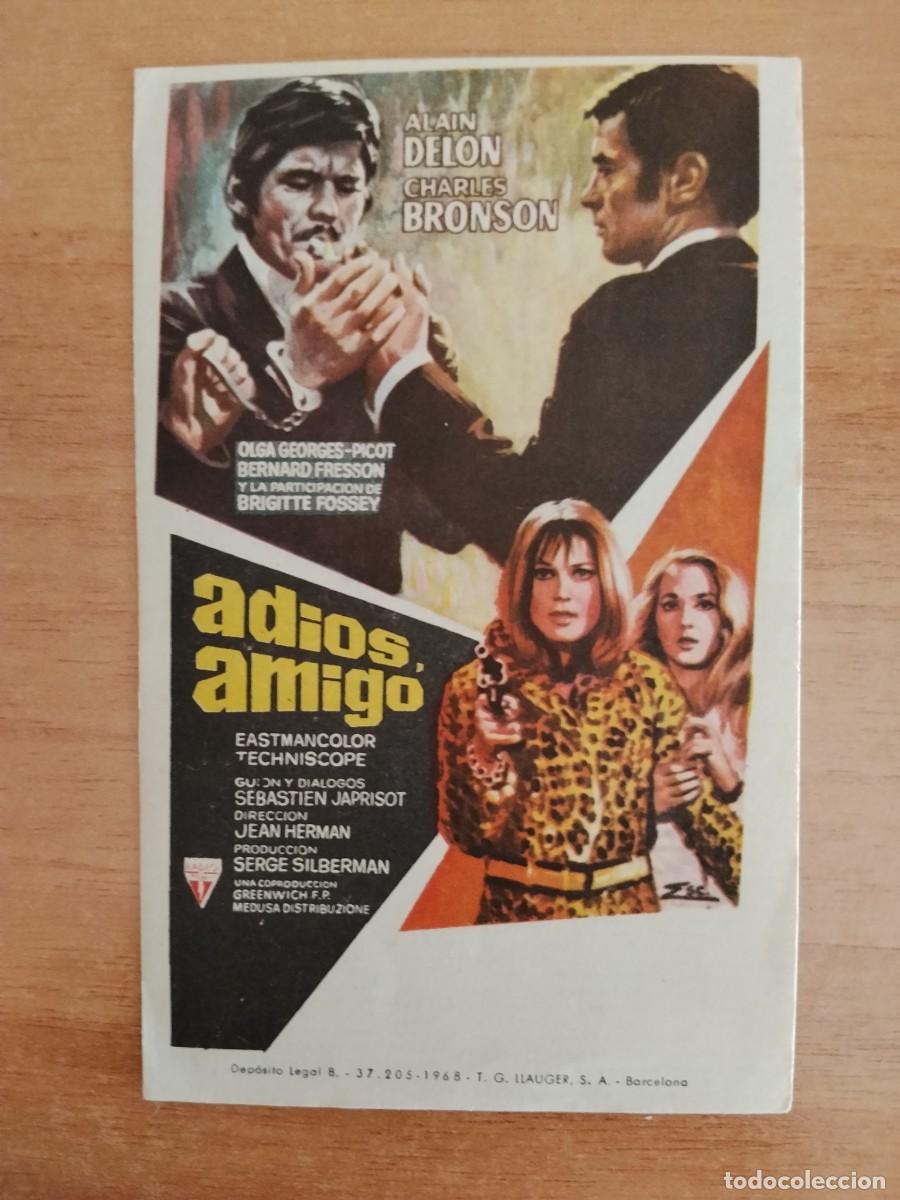 Cine: TURQUESA-PROGRAMA DE LA PELICULA---ADIOS AMIGO
