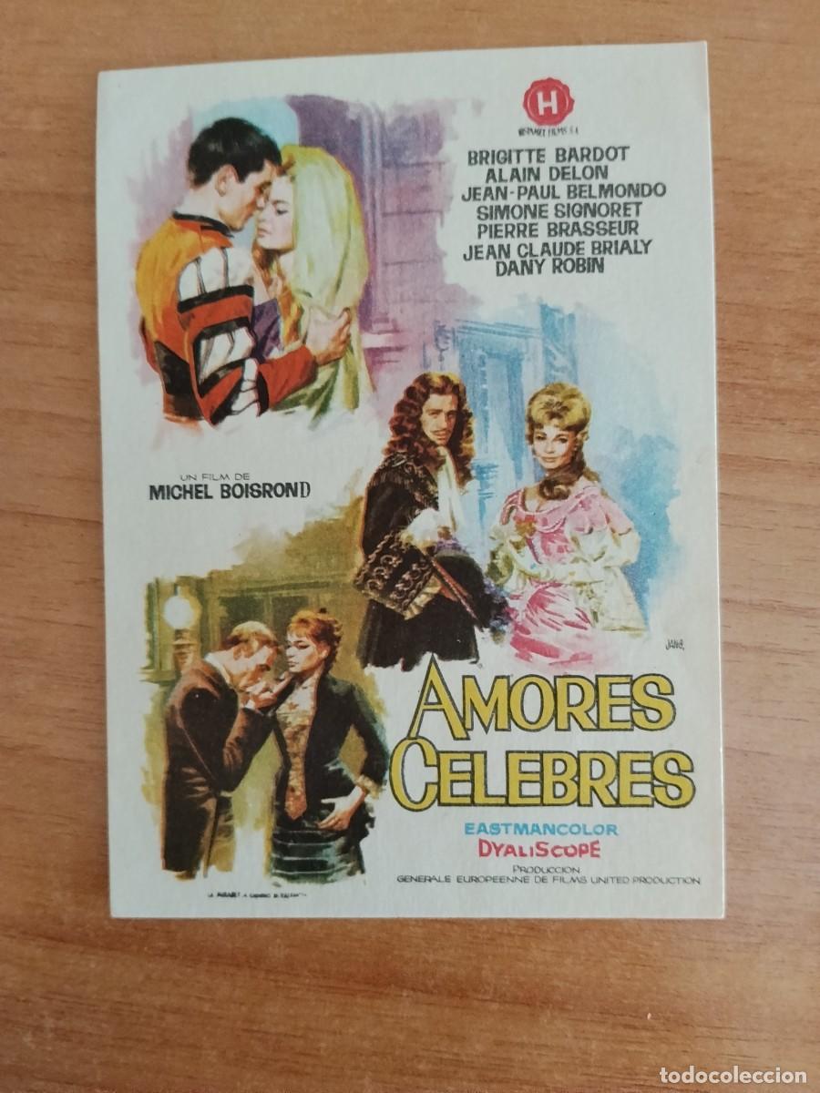 Cine: TURQUESA-PROGRAMA DE LA PELICULA---AMORES CELEBRES