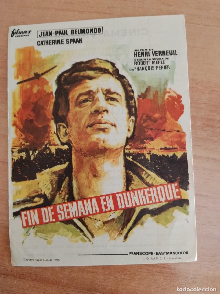 Cine: TURQUESA-PROGRAMA DE LA PELICULA---FIN DE SEMANA EN DUNKERQUE CT