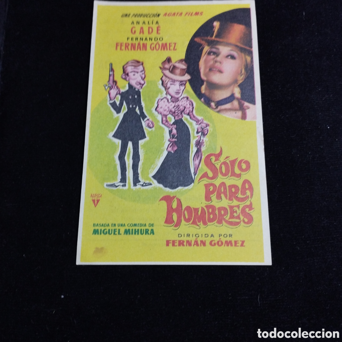 Cine: Programa de cine sencillo. S&oacute;lo para hombres. Fernando Fernan G&oacute;mez. 1961. Las Arenas