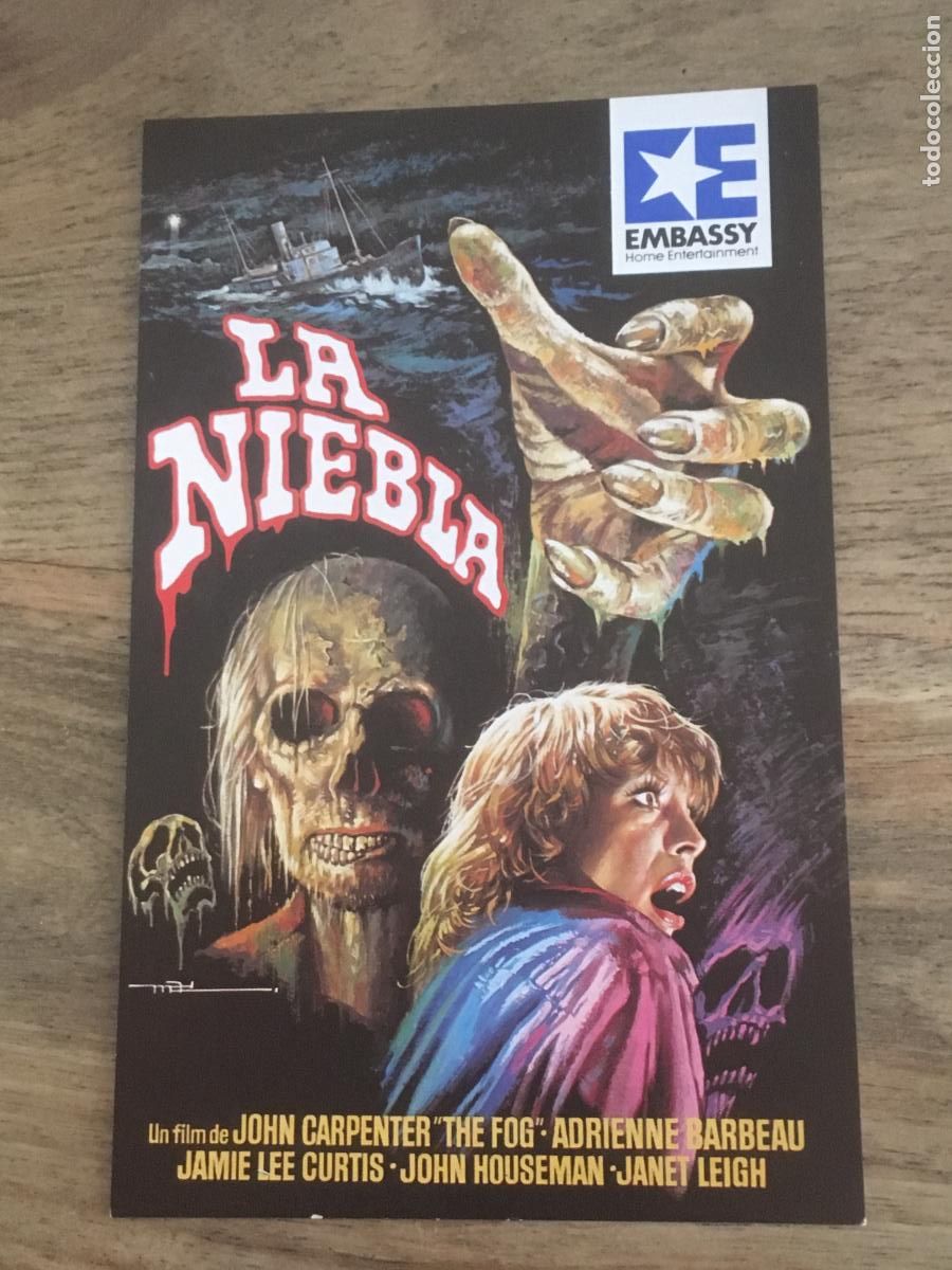 Cine: la niebla john carpenter mac postal folleto de mano original estreno perfecto estado