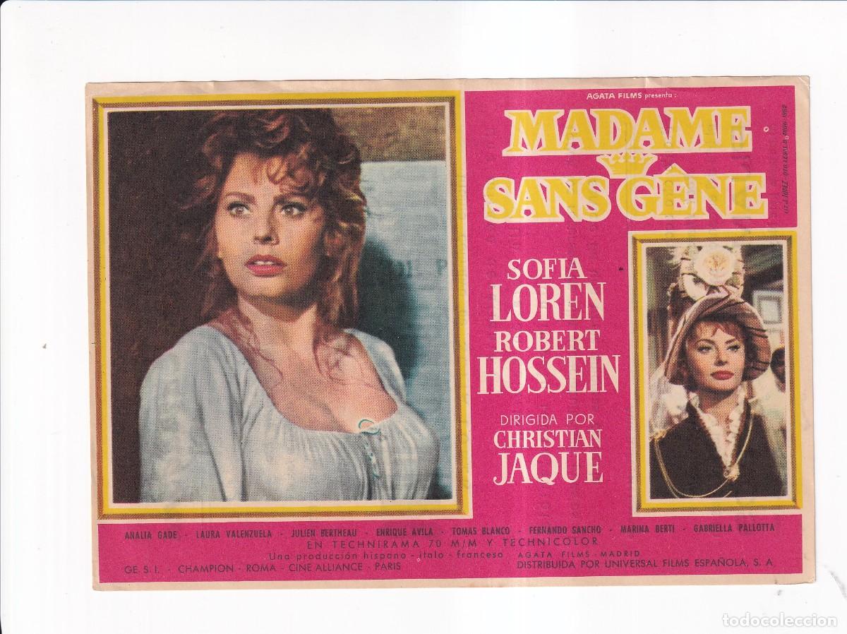 Cine: MADAME SANS GENE : SOFIA LOREN