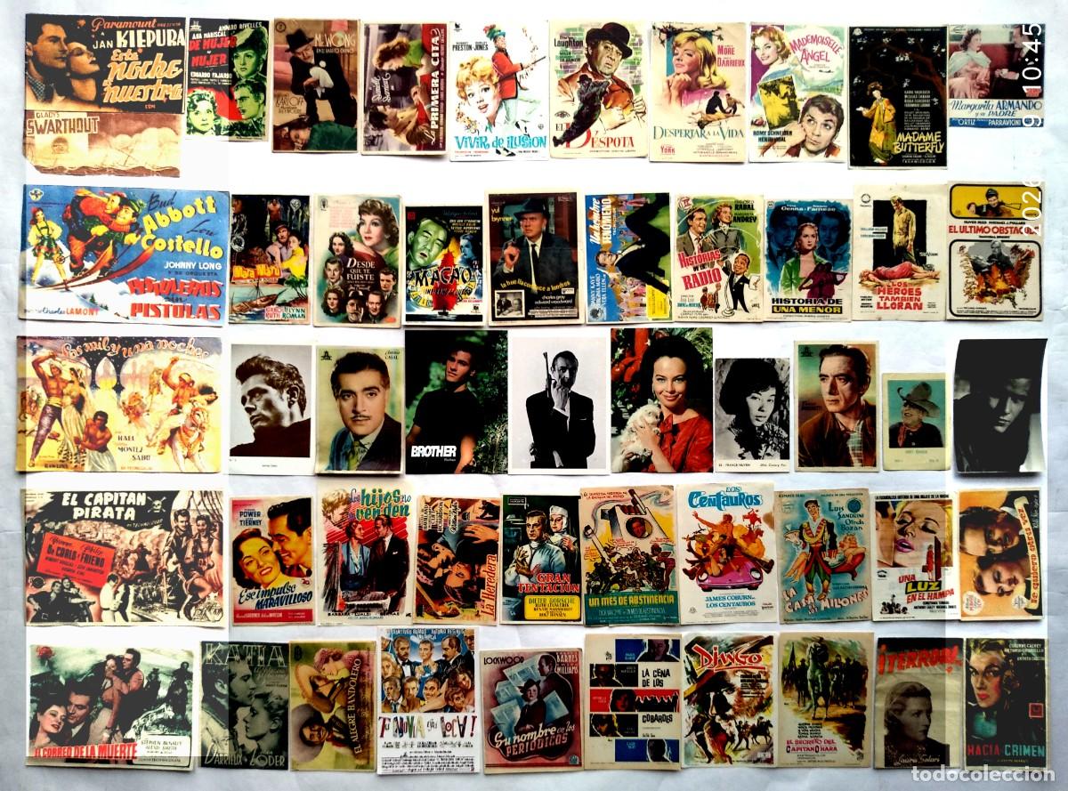 Cine: 50 PROGRAMAS VARIADOS, LOTE N&ordm; 288 ( 20 CON EL DORSO IMPRESO).