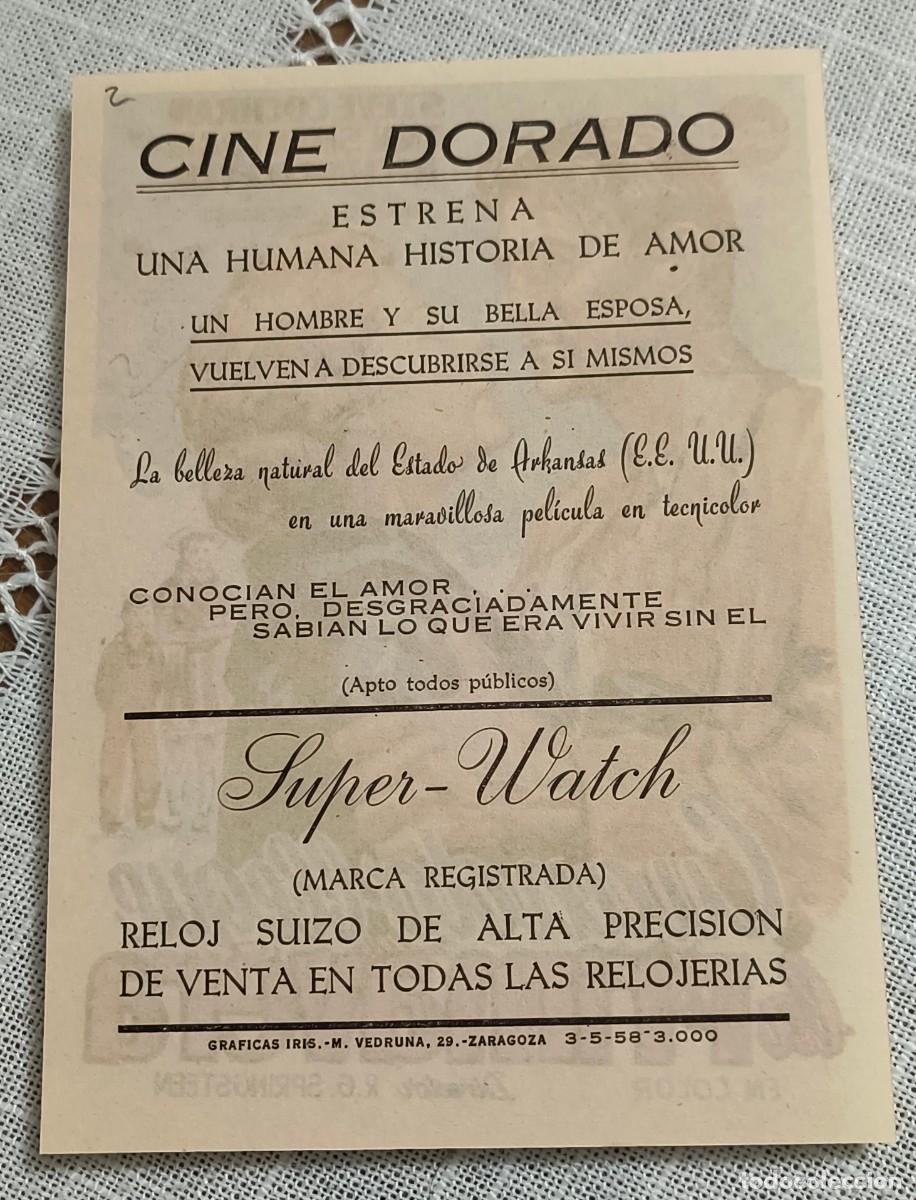 Cine: CINE PROGRAMA DE MANO - CUANDO LLEGUE LA PRIMAVERA / CON PUBLICIDAD (2) - Foto 2