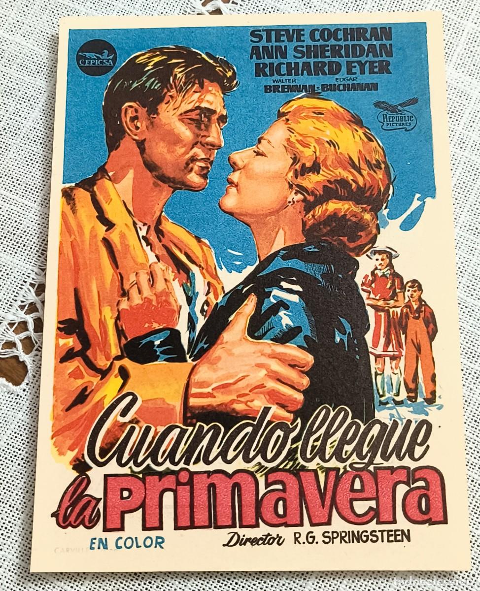 Cine: CINE PROGRAMA DE MANO - CUANDO LLEGUE LA PRIMAVERA / CON PUBLICIDAD (3)