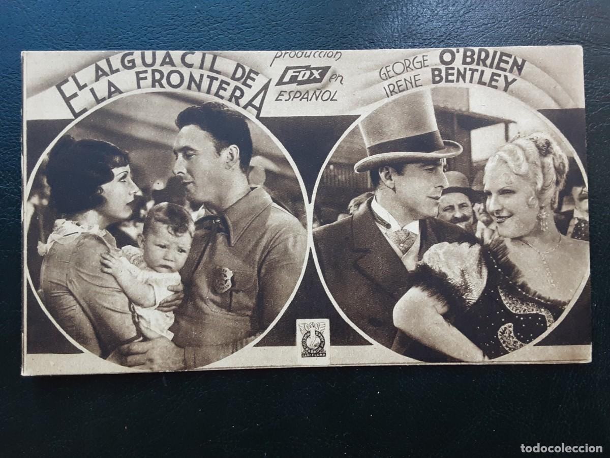 Cine: El alguacil de la Frontera, tarjeta Fox a&ntilde;o 1935 sin cine, George O'Brien