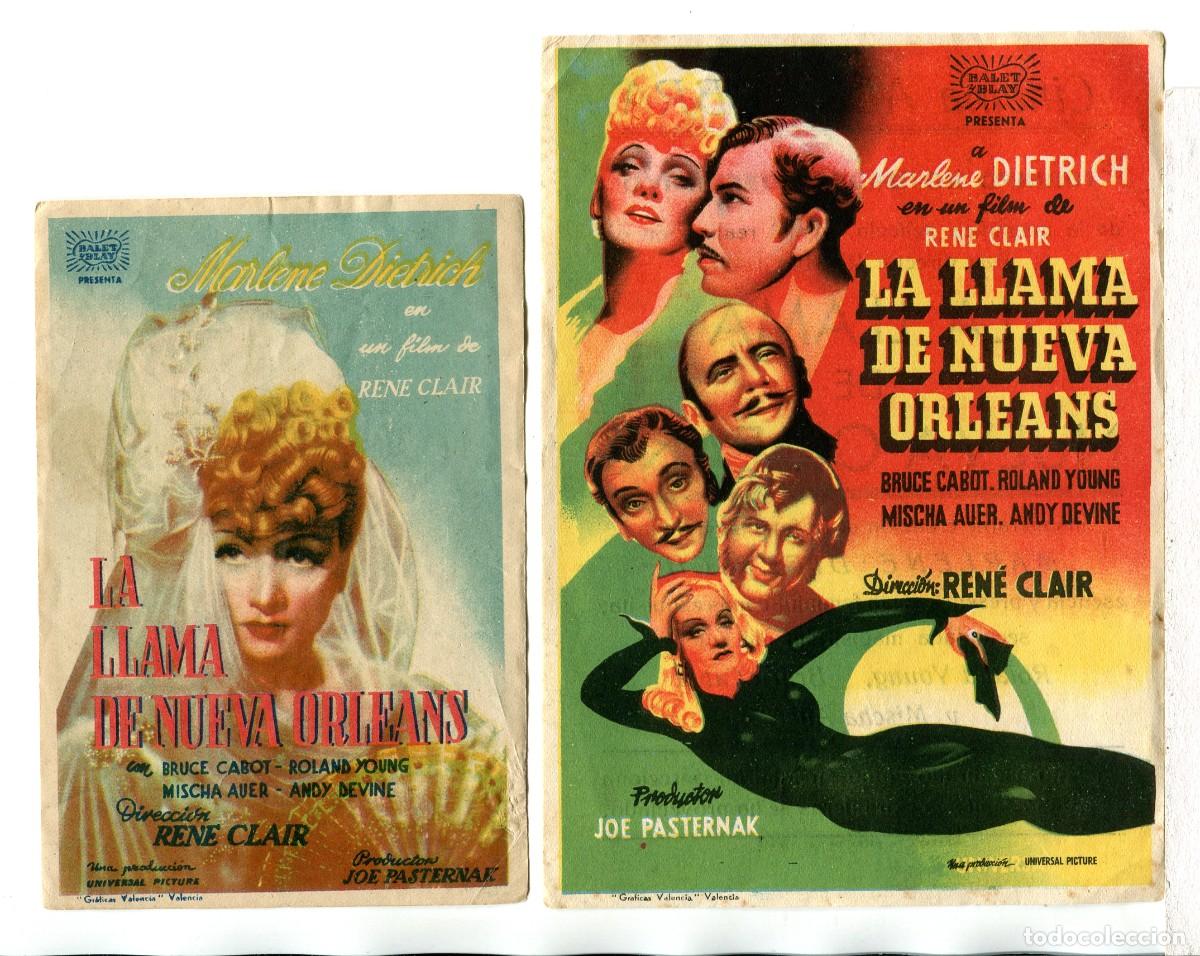 Cine: LA LLAMA DE NUEVA ORLEANS, con Marlene Dietrich.