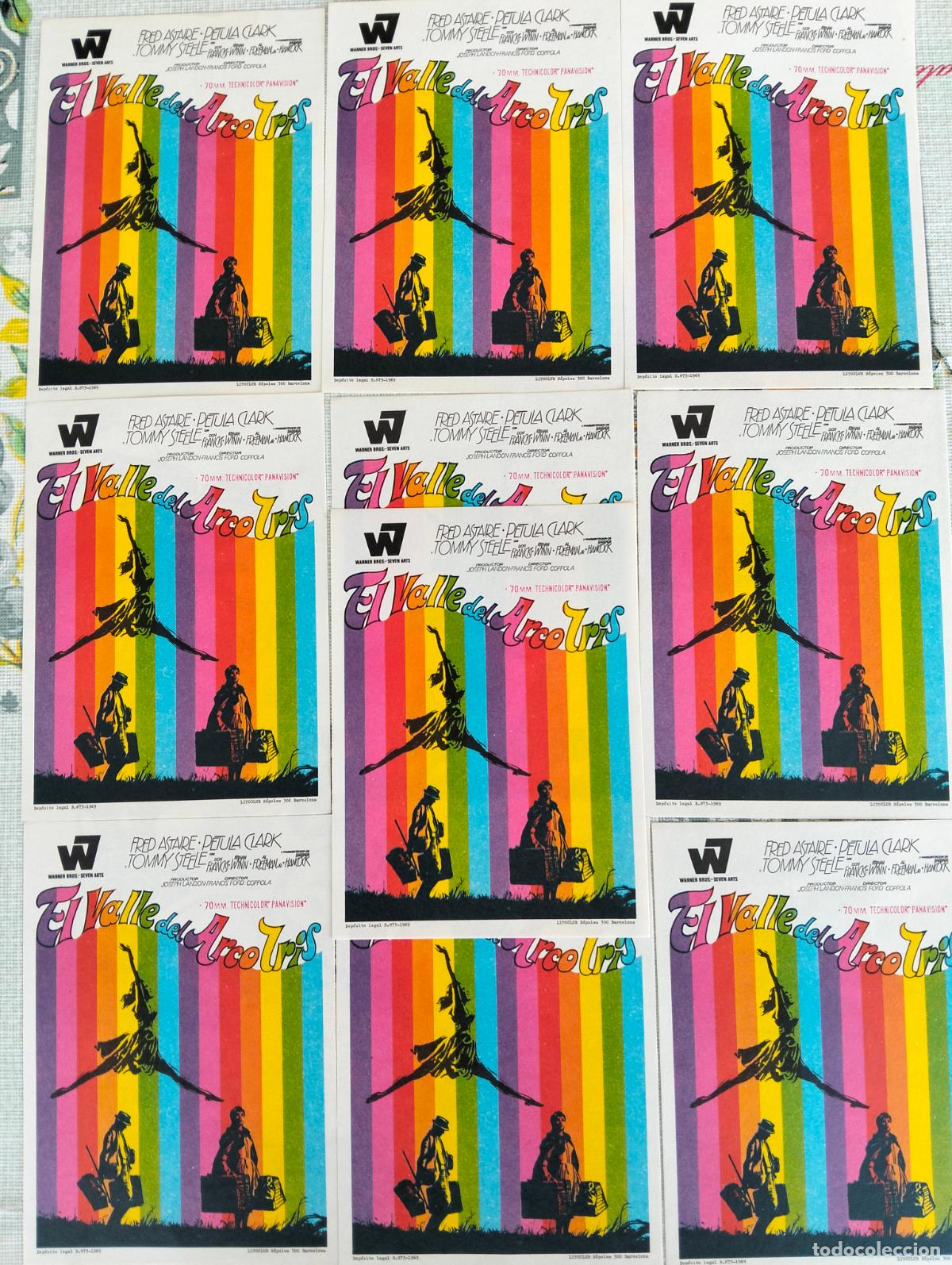 Cine: LOTE 10 FOLLETOS DE CINE, EL VALLE DEL ARCO IRIS