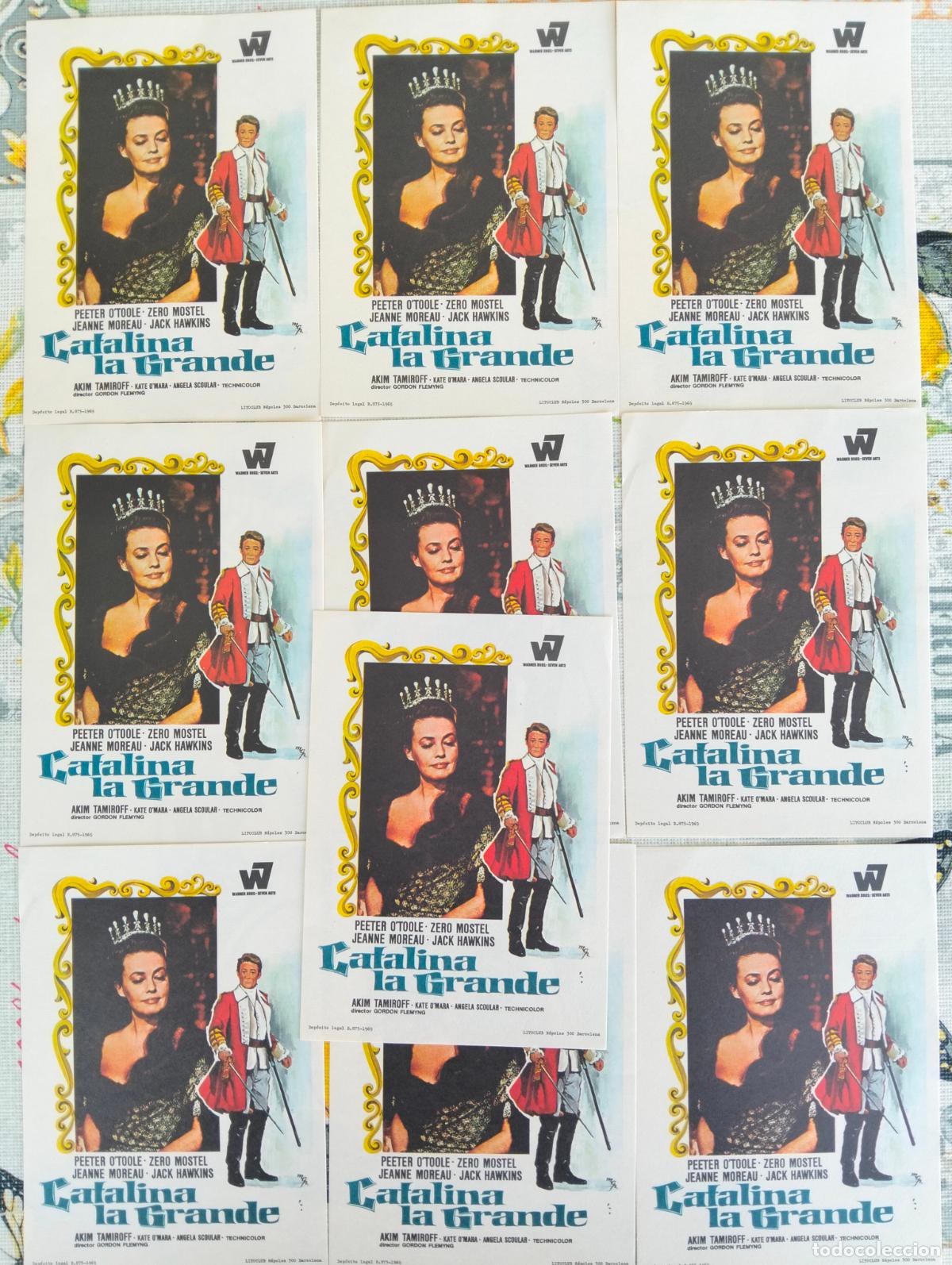Cine: LOTE 10 FOLLETOS DE CINE, CATALINA LA GRANDE
