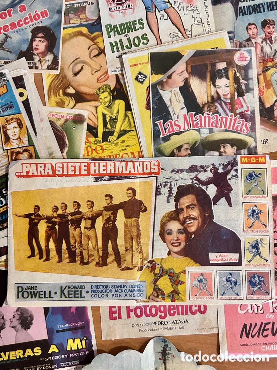 Cine: 75 programas de mano cine a&ntilde;os 50 - Foto 1