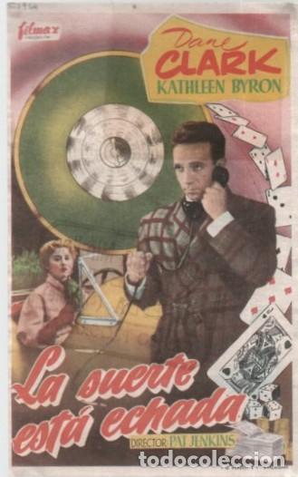Cine: PROGRAMA DE CINE: LA SUERTE EST&Aacute; ECHADA PC-11525