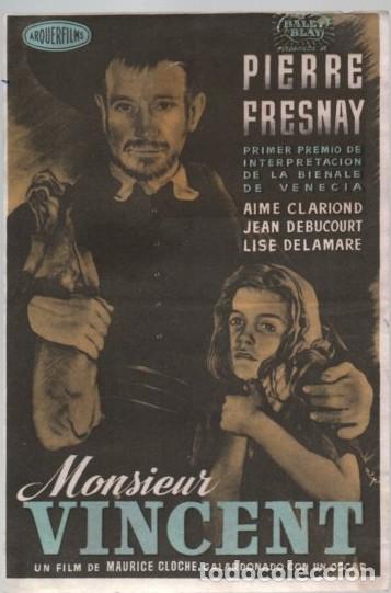 Cine: PROGRAMA DE CINE: MONSIEUR VINCENT PC-11532