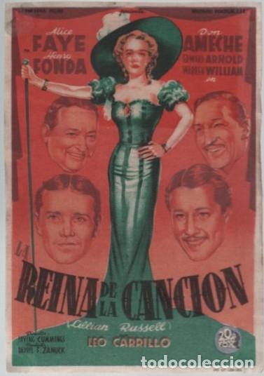 Cine: PROGRAMA DE CINE: LA REINA DE LA CANCION PC-11536