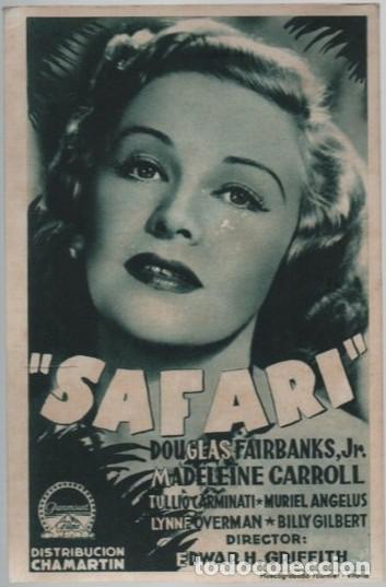 Cine: PROGRAMA DE CINE: SAFARI PC-11542 - Foto 1